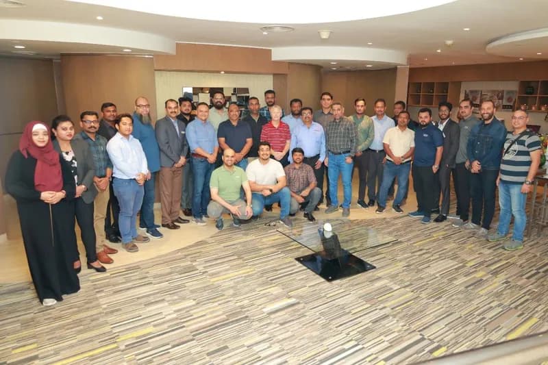 Arbrit Safety staff at a certification ceremony