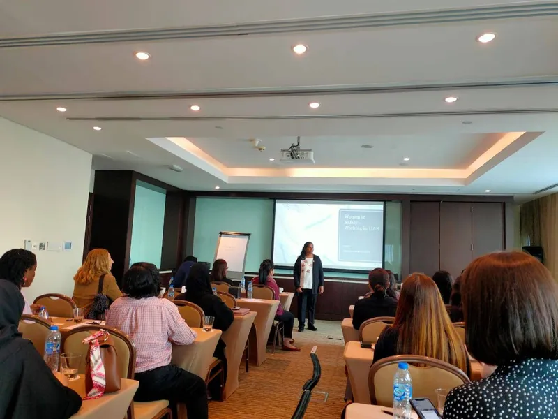 Women in safety luncheon attendees in the UAE