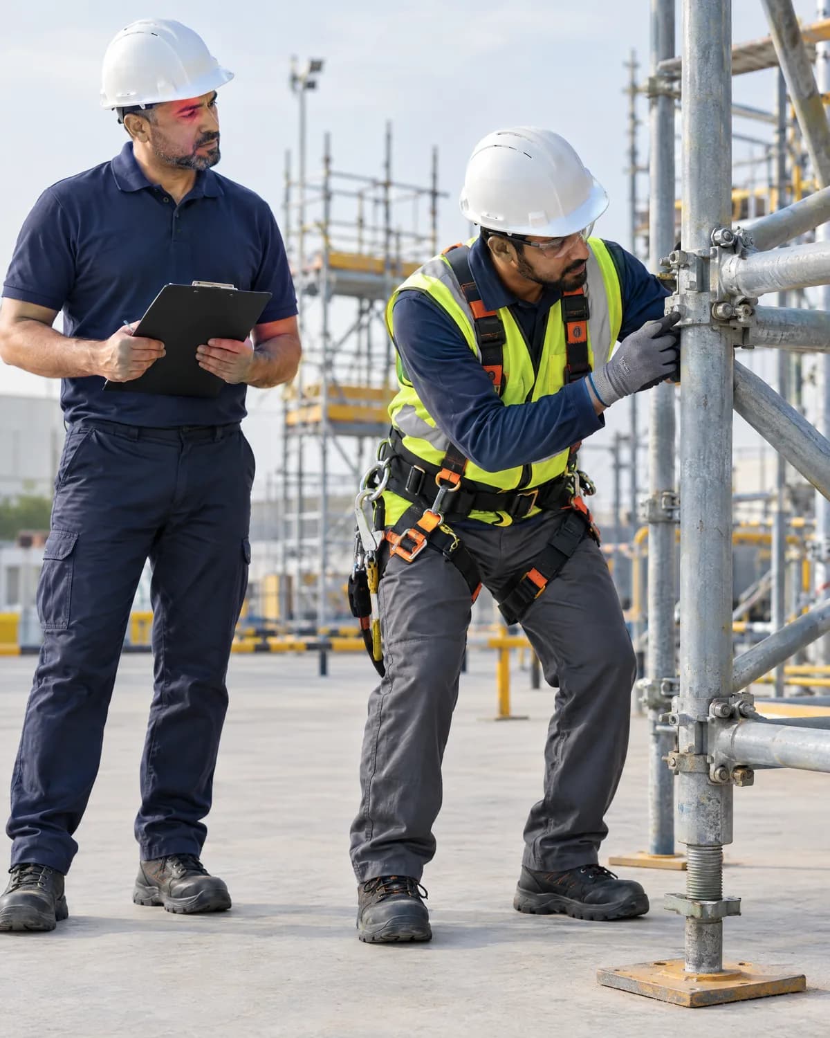 Safety Inspection Lab — LEEA lifting equipment training in progress at the Arbrit Safety centre in Dubai, UAE